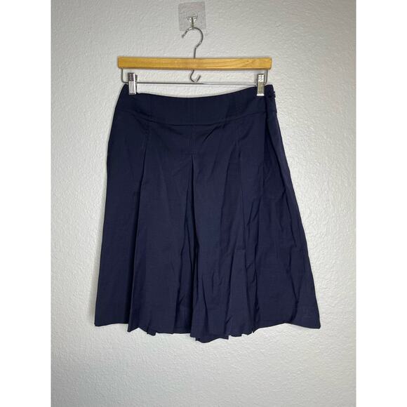 Tory Burch Dresses & Skirts - Tory Burch Pleated Wool Skirt Navy 2
